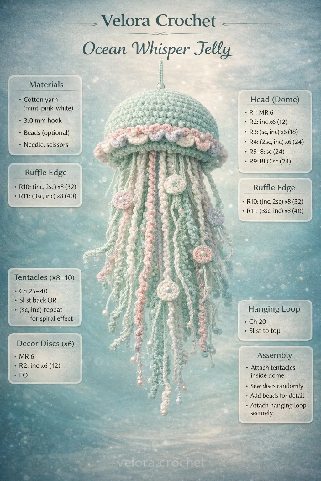 Ocean Whisper Jelly Crochet Pattern