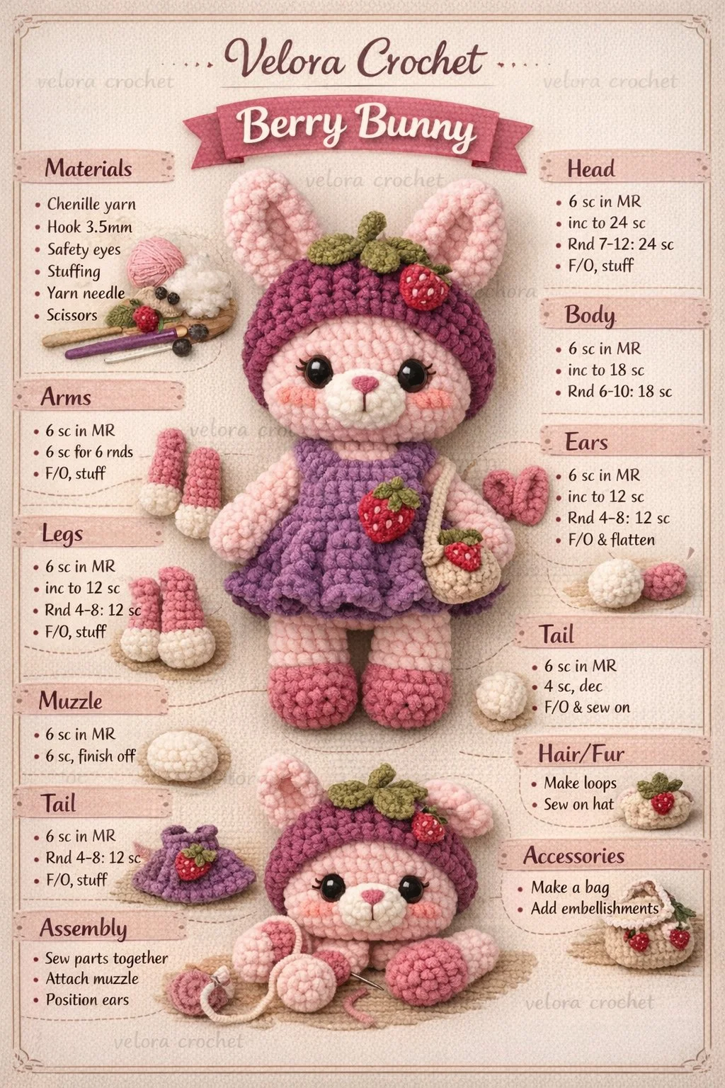 Crochet butterfly motifs with muted blue wings and olive green bodies for beginners