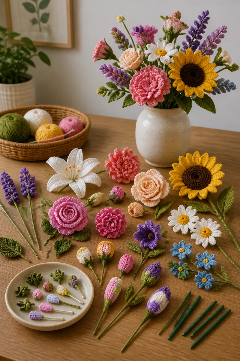 Craft a Stunning Bouquet with Our Crochet Lily Flower Free Pattern!