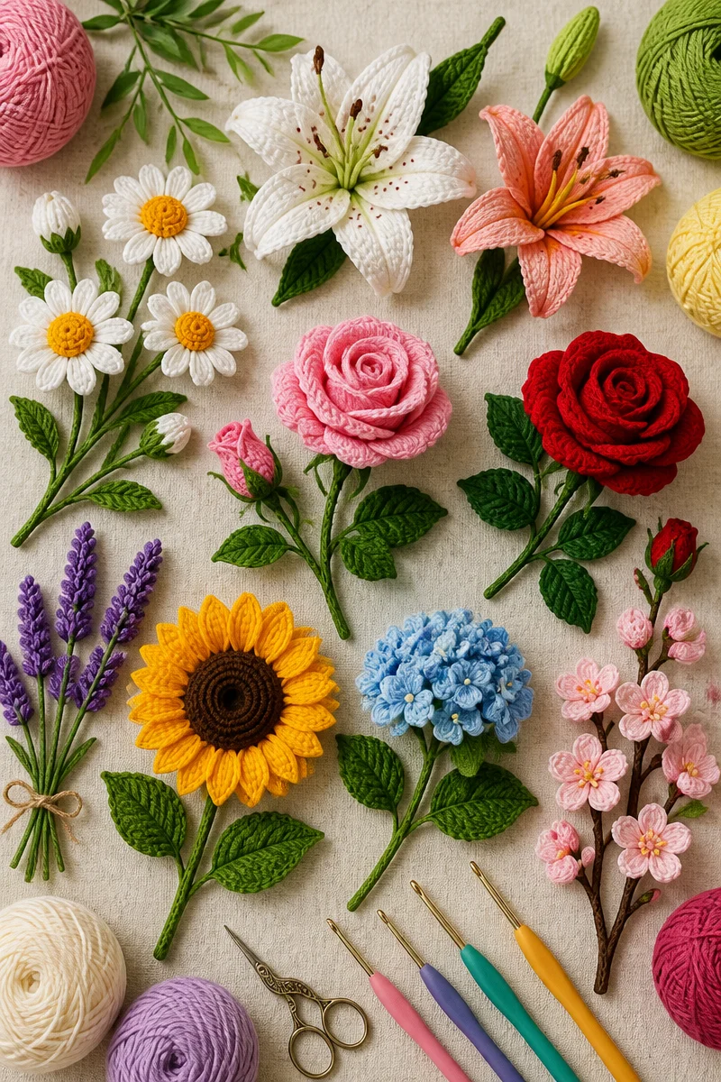 Create a Stunning Crochet Magnolia Flower Free Pattern for Your Bouquet