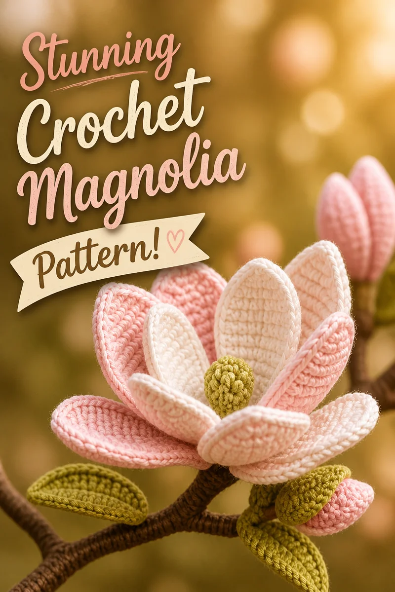 Create a Stunning Crochet Magnolia Flower Free Pattern for Your Bouquet