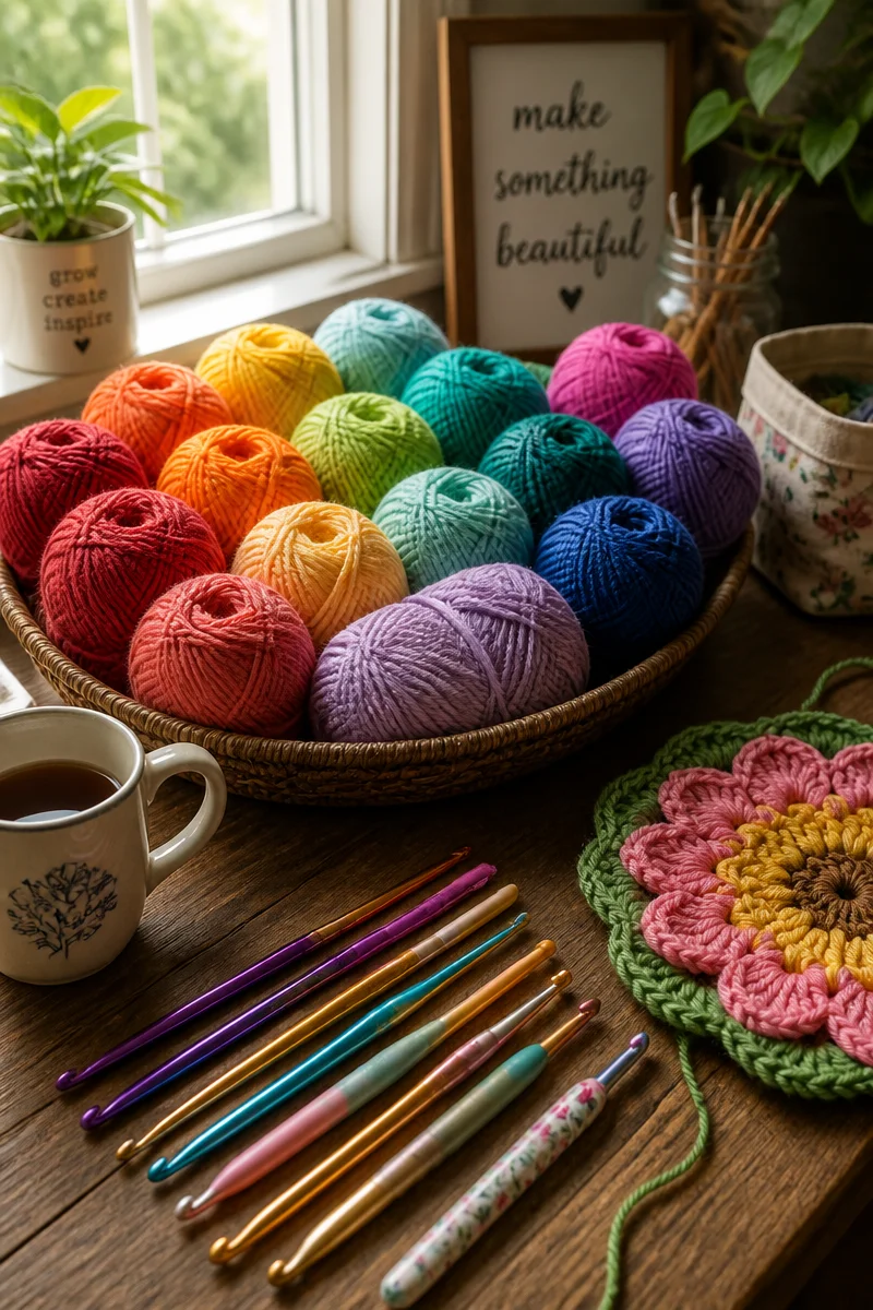 Crochet Carnation Flower Free Pattern for Gifts