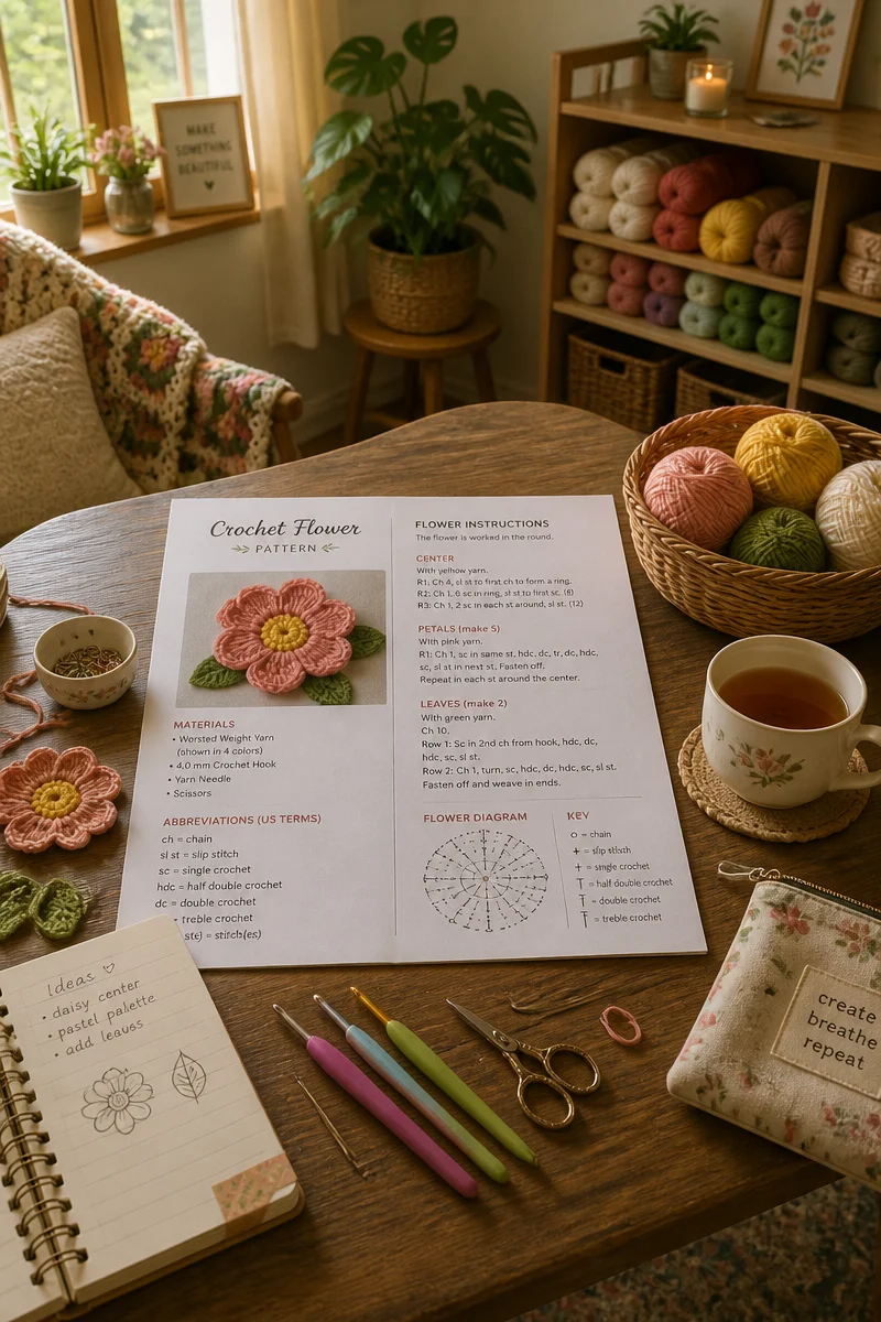 Create Your Own Crochet Forget-Me-Not Flower Free Pattern Today!
