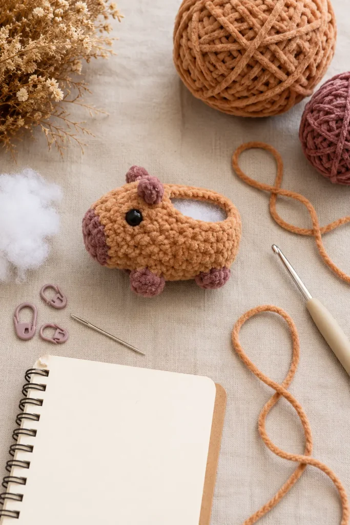Pocket Capybara Amigurumi Crochet Pattern