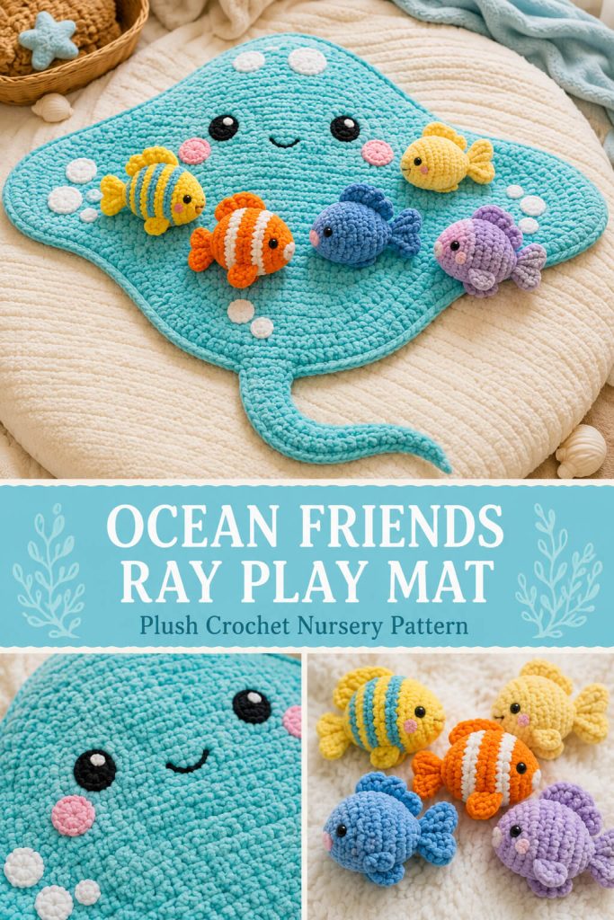 Ocean Friends Crochet Play Mat Pattern