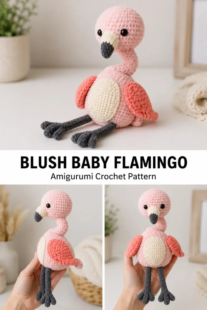 Blush Baby Flamingo Amigurumi Pattern