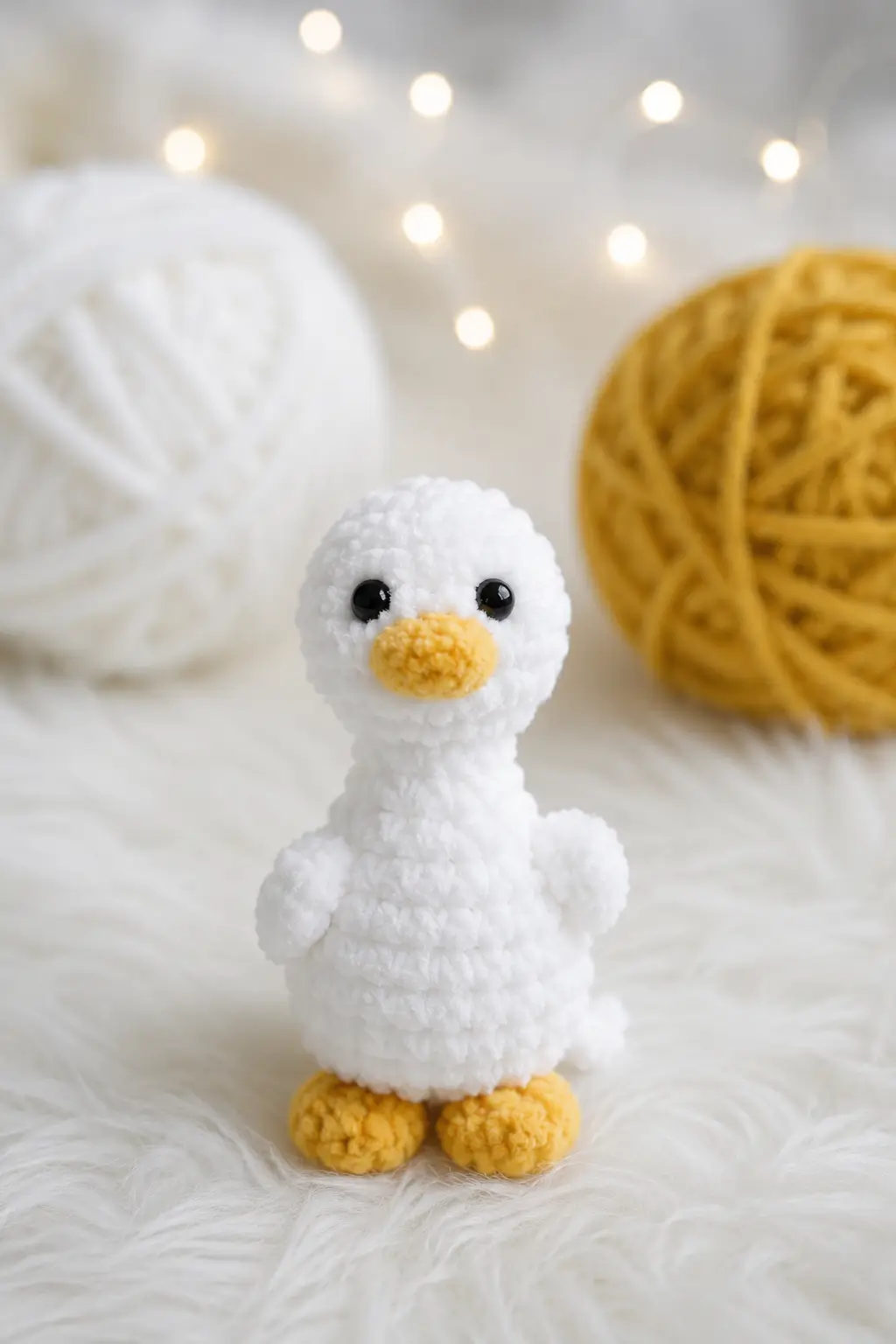 Micro Goose Amigurumi — One-Piece Crochet Pattern
