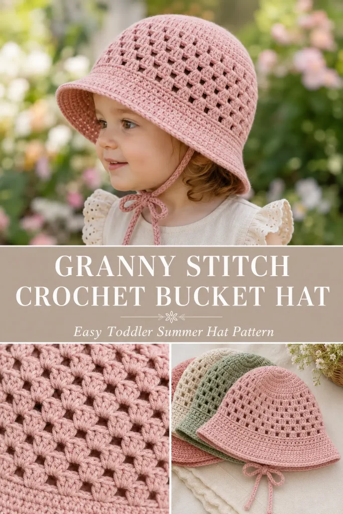 Granny Stitch Crochet Bucket Hat Pattern