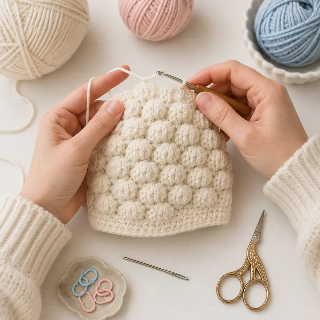 Little Cloudberry Baby Hat Crochet Pattern