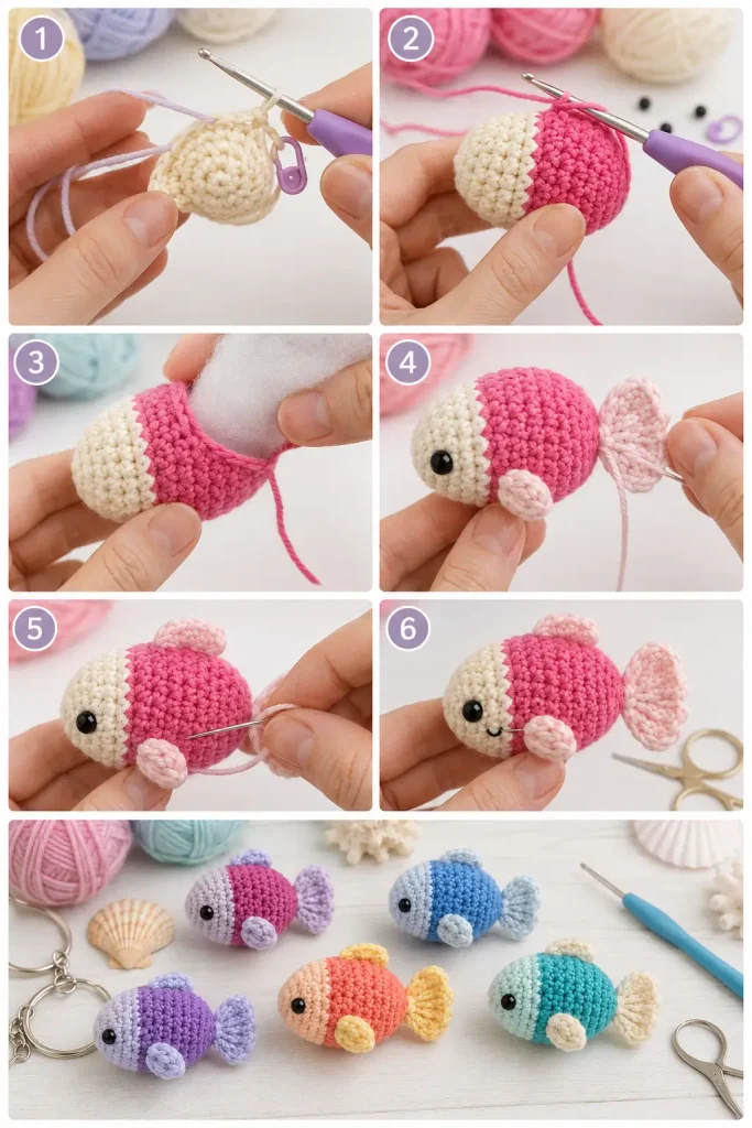 Mini Lagoon Fish Amigurumi Crochet Pattern