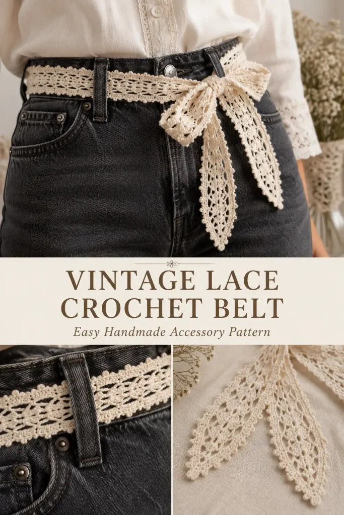 Vintage Lace Crochet Belt Pattern