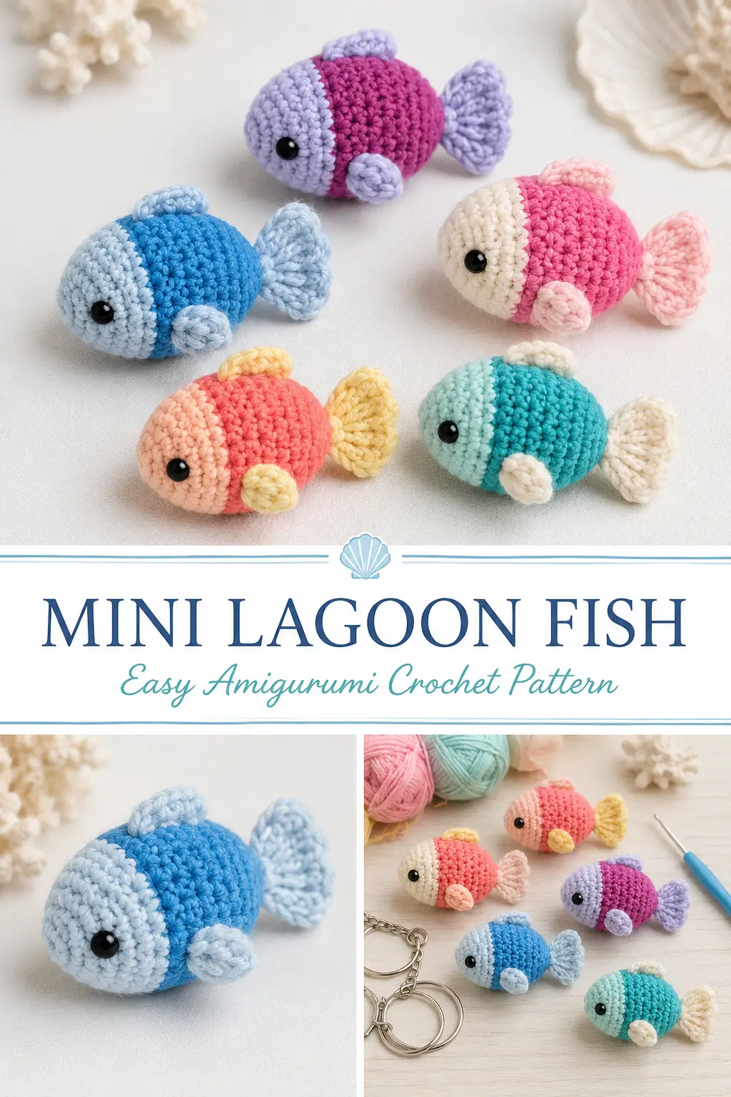 Mini Lagoon Fish Amigurumi Crochet Pattern