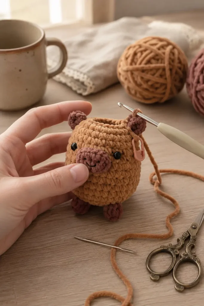 Pocket Capybara Amigurumi Crochet Pattern