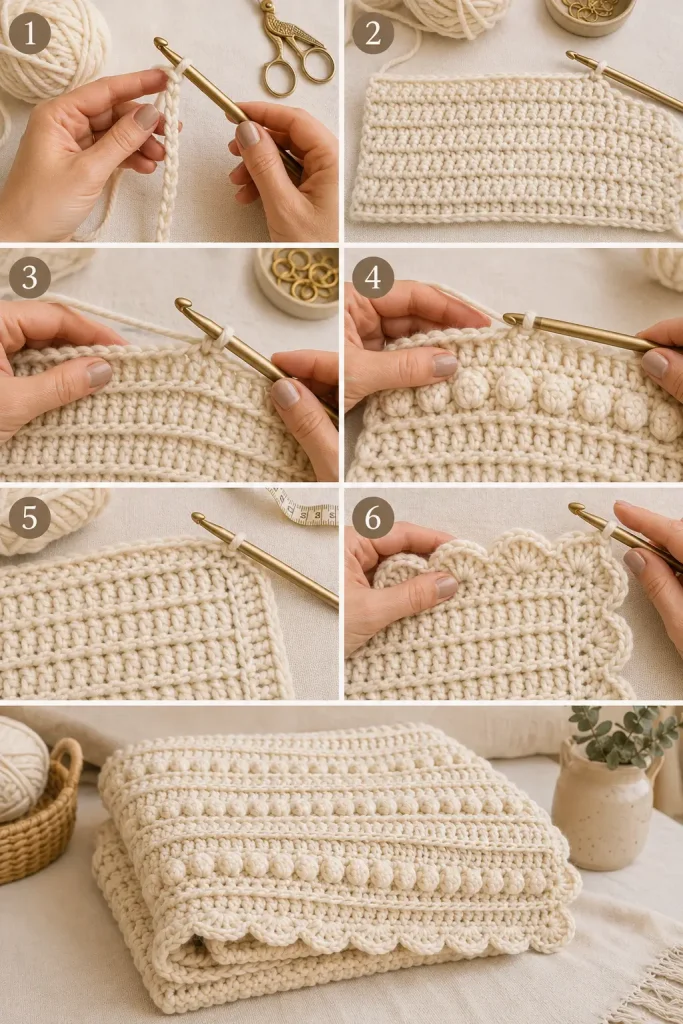 Evelyn-Inspired Textured Blanket
