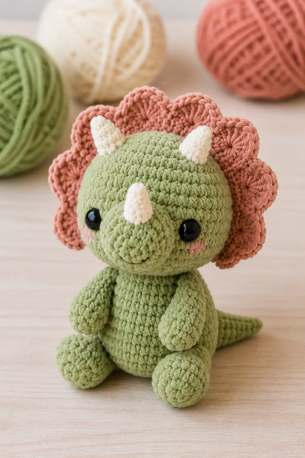 Free Triceratops Amigurumi Pattern