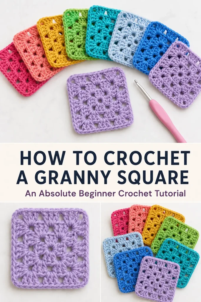 How to Crochet a Granny Square for Absolute Beginners