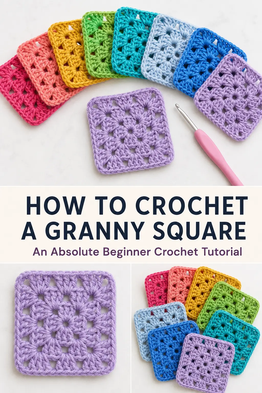 How to Crochet a Granny Square for Absolute Beginners