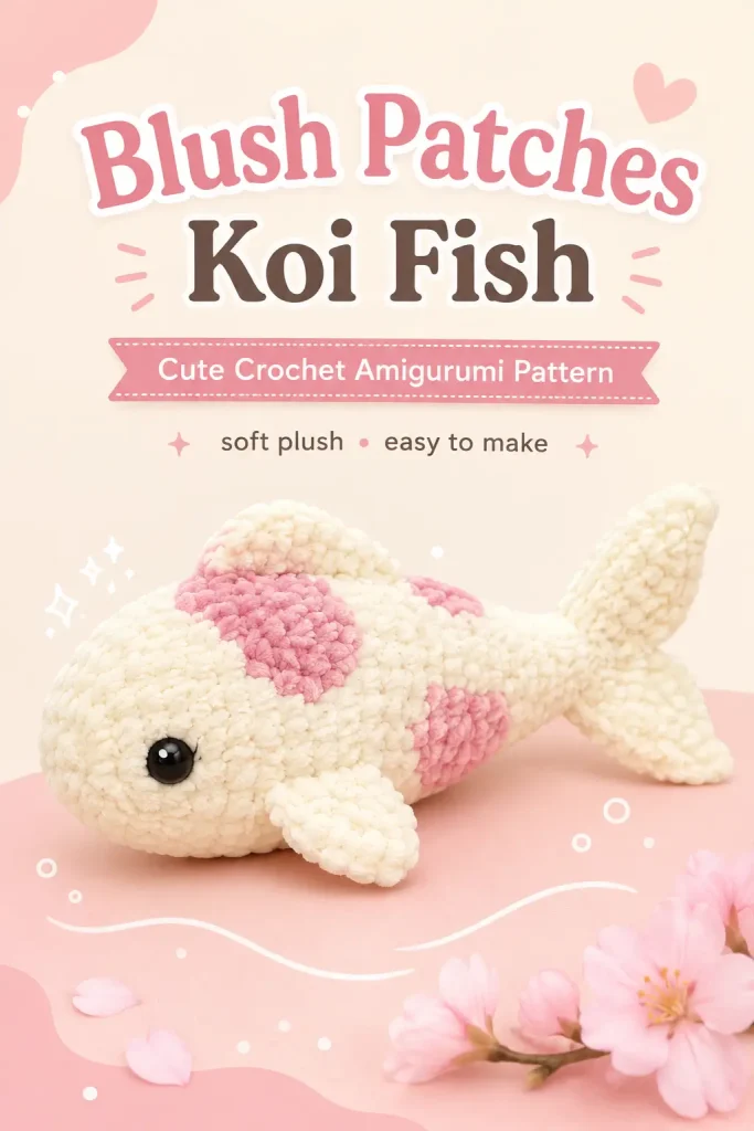 Blush Patches Koi Fish Amigurumi Crochet Pattern