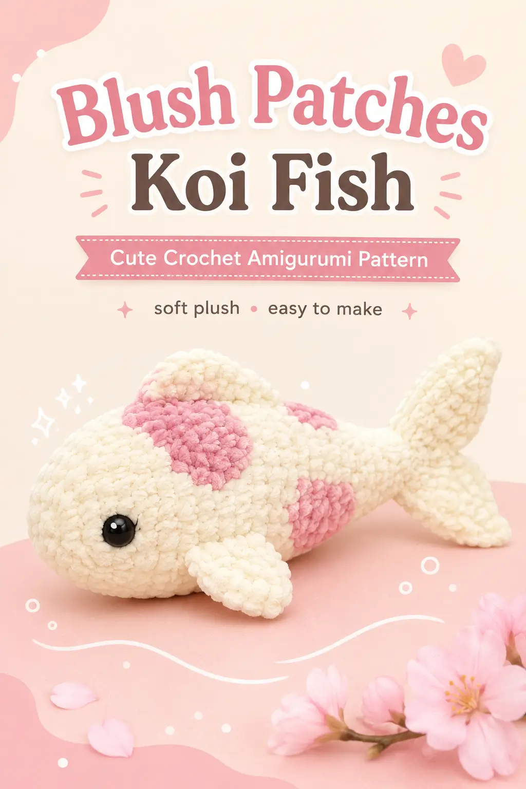 Blush Patches Koi Fish Amigurumi Crochet Pattern