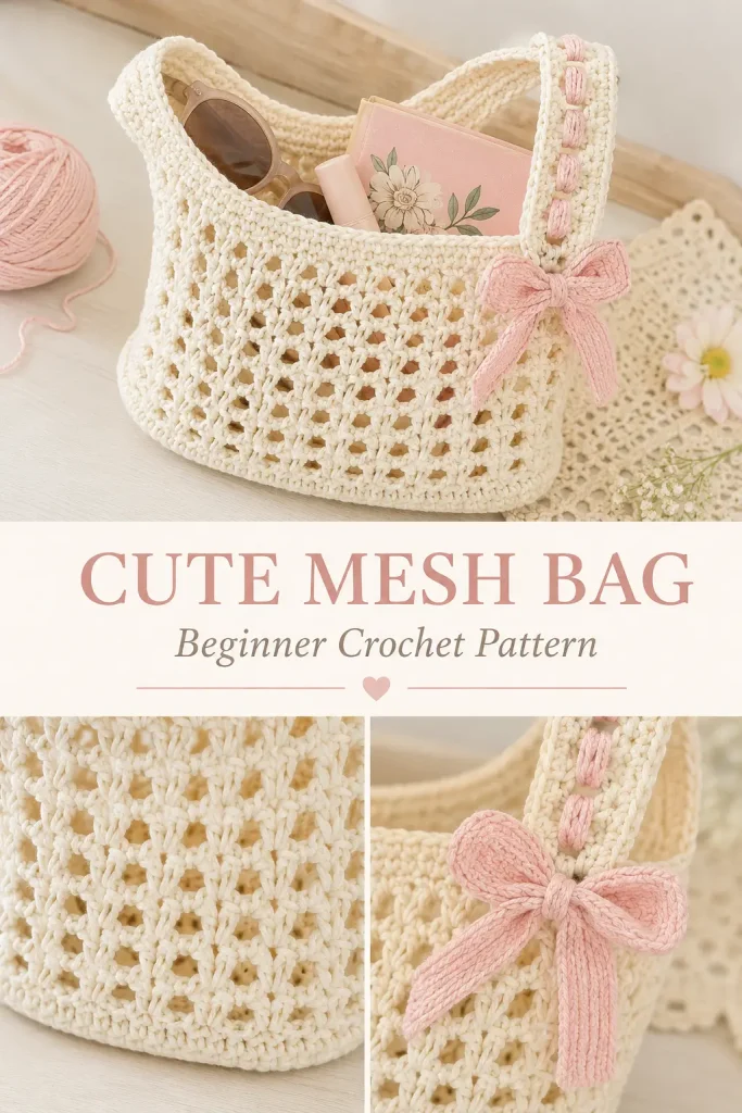 Cute Mesh Crochet Bag Pattern