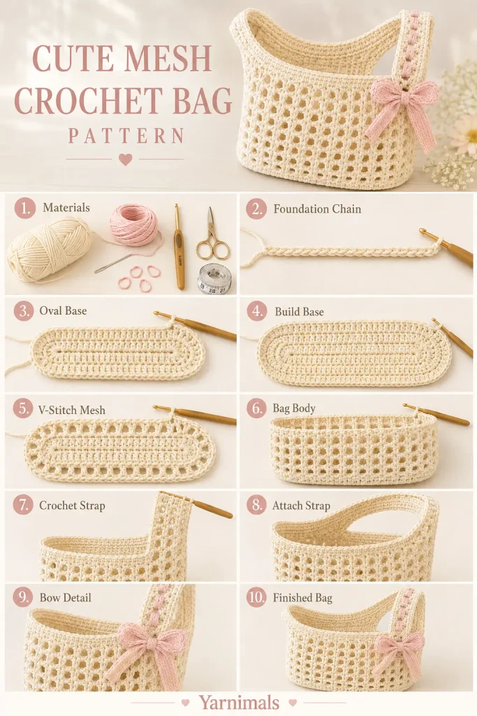 Cute Mesh Crochet Bag Pattern