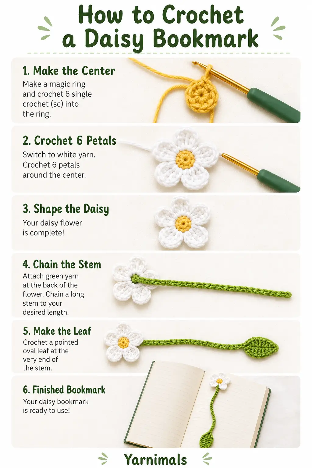 How to Crochet a Daisy Bookmark: Beginner-Friendly Flower Bookmark Pattern