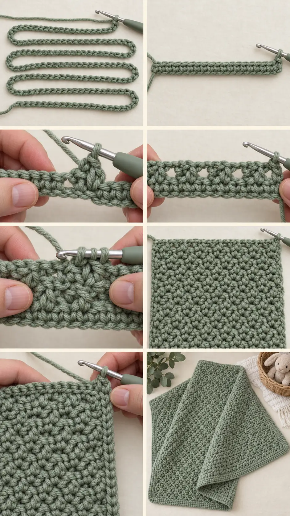 Easy Suzette Stitch Crochet Baby Blanket