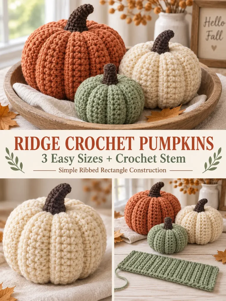 Ridge Pumpkin Crochet Pattern